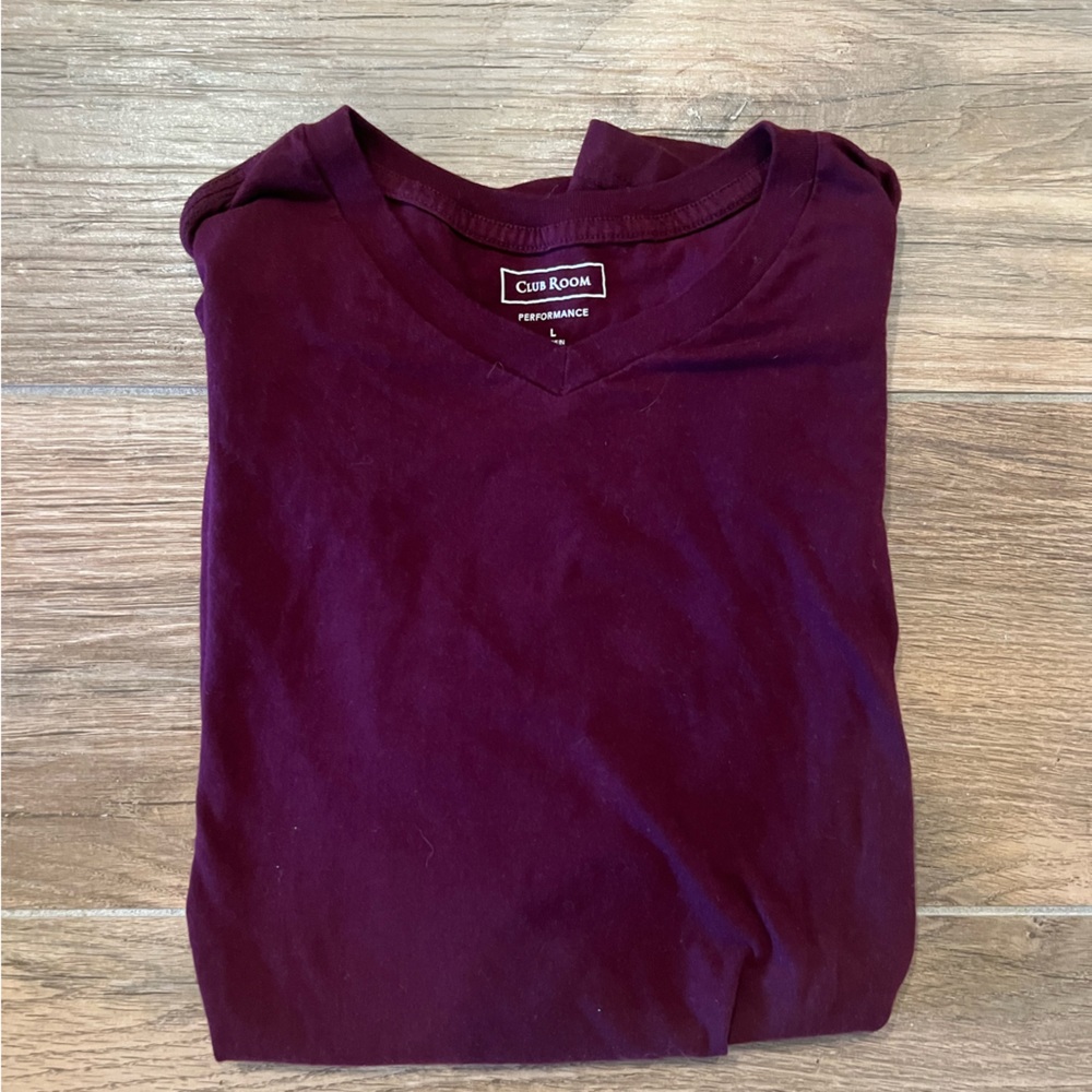 Club room performance shirt size large